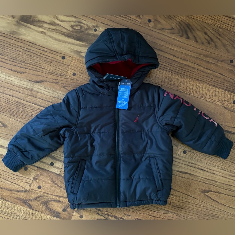 Nautica Kids Black Puffer Jacket - Size 3T